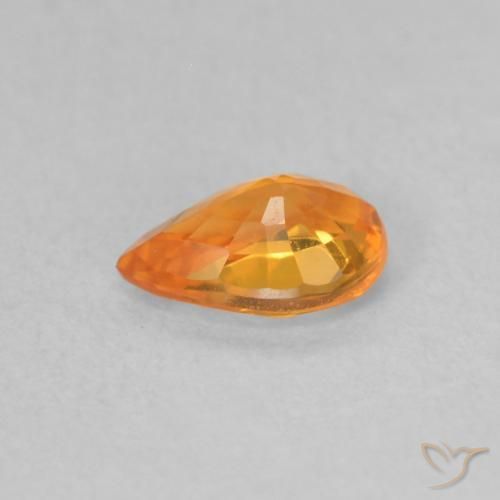 0.52克拉天然蓝宝石，梨形，VVS