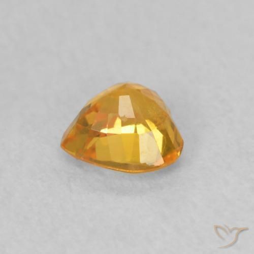0.50克拉天然蓝宝石，心形，VS