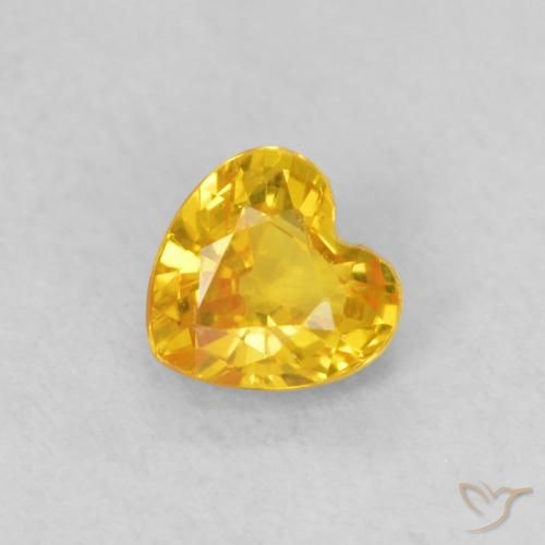 0.39ct 天然 中金 蓝宝石, 心形, VS