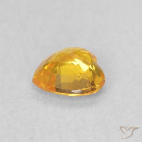 0.39克拉天然蓝宝石，心形，VVS-VS