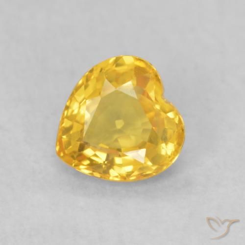 0.44ct 天然 中金 蓝宝石, 心形, VVS-VS