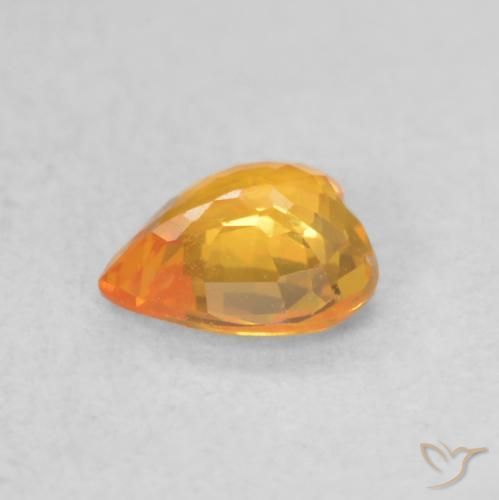 0.41克拉天然蓝宝石，心形，VVS-VS