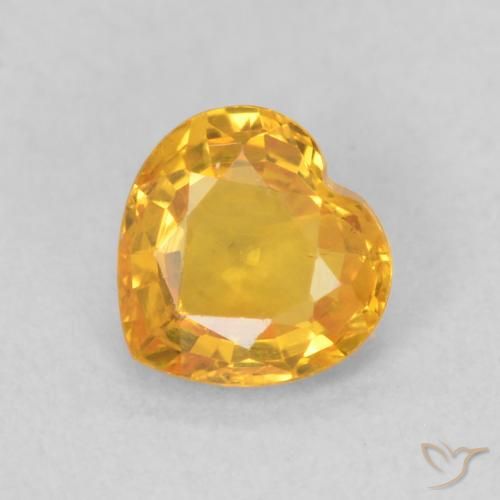 0.45ct 天然 中金 蓝宝石, 心形, VS