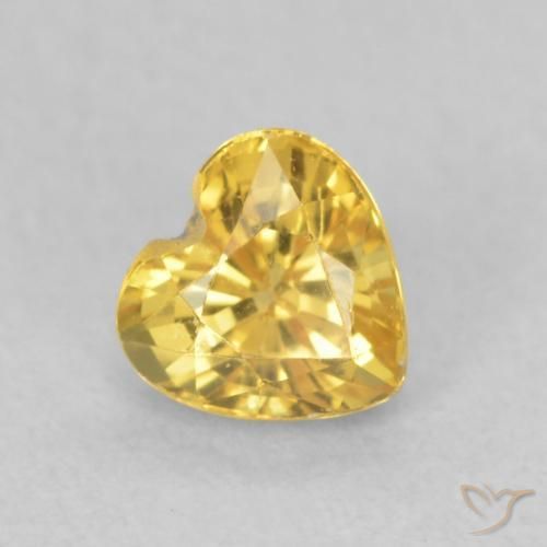 0.52ct 天然 中金 蓝宝石, 心形, VS