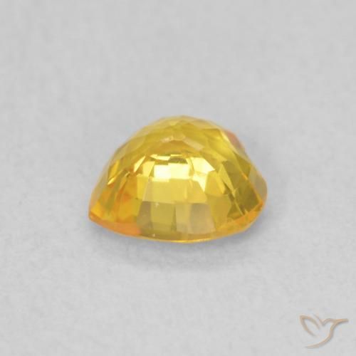 0.43克拉天然蓝宝石，心形，VS