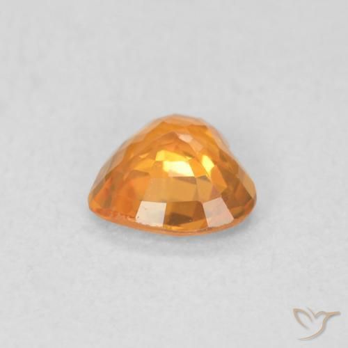 0.37克拉天然蓝宝石，心形，VVS-VS