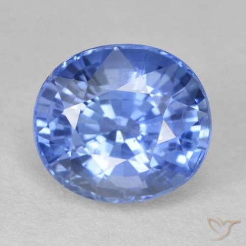 2.95ct 天然 中号海军蓝 蓝宝石, 椭圆形, VS
