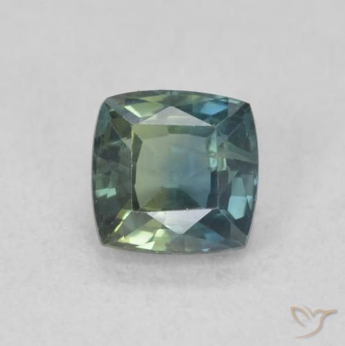 0.63ct 天然 青色 蓝宝石, 软垫, VS