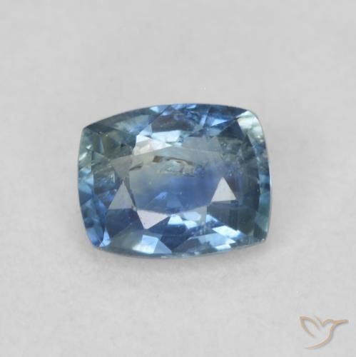 0.54ct 天然 青色 蓝宝石, 软垫, VS