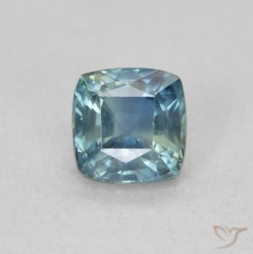 0.57ct 天然 青色 蓝宝石, 软垫, VS