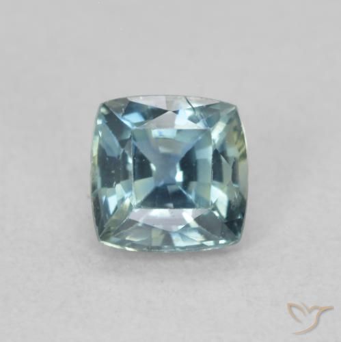 0.55ct 天然 青色 蓝宝石, 软垫, VS