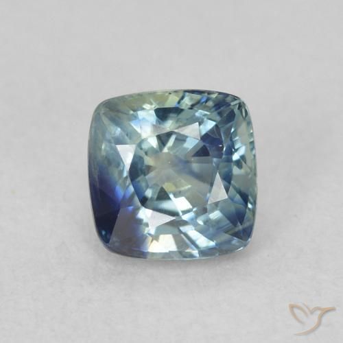 0.71ct 天然 青色 蓝宝石, 软垫, VS