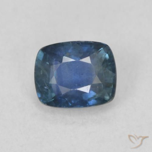 0.60ct 天然 海军蓝 蓝宝石, 软垫, VS
