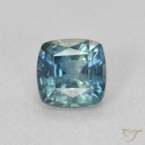 0.68ct 天然 青色 蓝宝石, 软垫, VS