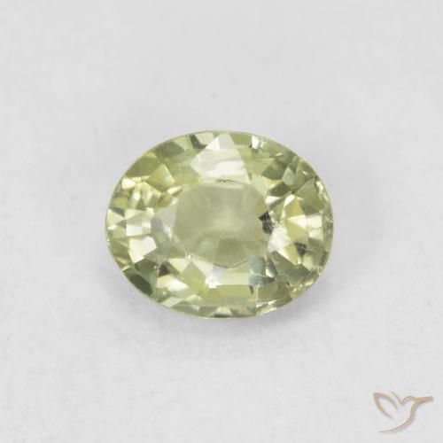 0.46ct 天然 中绿色 蓝宝石, 椭圆形, VVS-VS