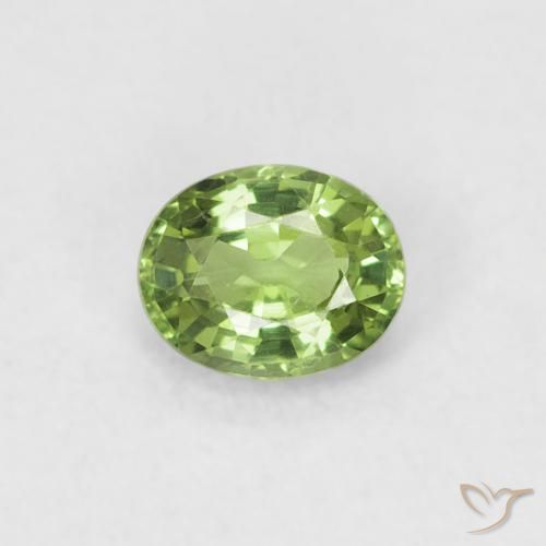 0.41ct 天然 森林绿 蓝宝石, 椭圆形, VVS-VS