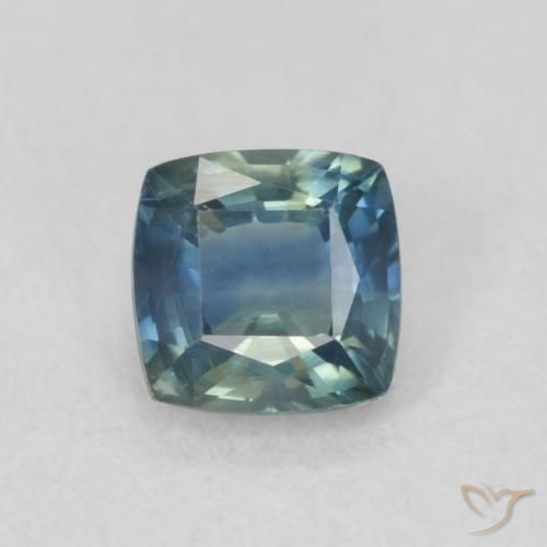 0.58ct 天然 青色 蓝宝石, 软垫, VS