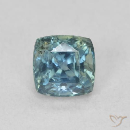 0.69ct 天然 青色 蓝宝石, 软垫, VS