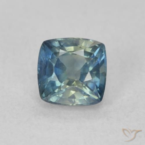 0.66ct 天然 青色 蓝宝石, 软垫, VS