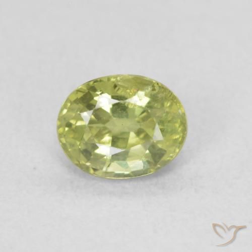 0.47ct 天然 温暖的森林绿 蓝宝石, 椭圆形, VS