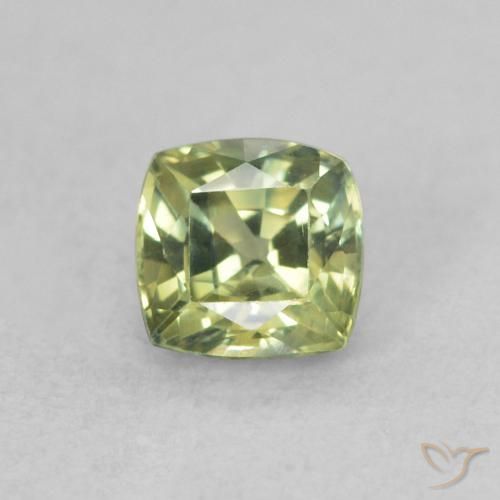 0.54ct 天然 中绿色 蓝宝石, 软垫, VS