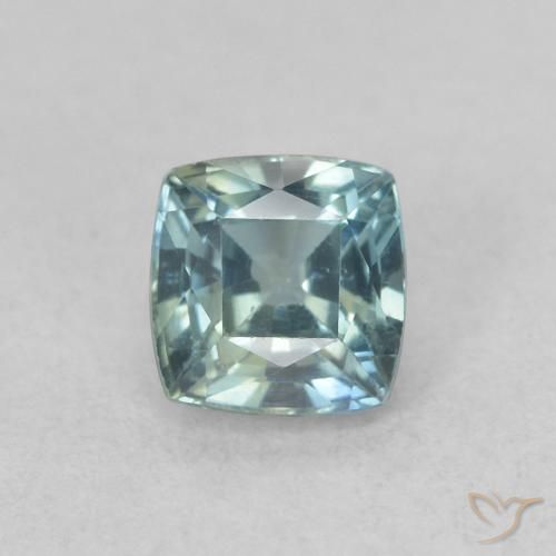 0.60ct 天然 青色 蓝宝石, 软垫, VS