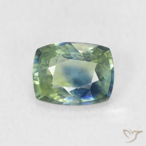0.73ct 天然 青色 蓝宝石, 软垫, VS