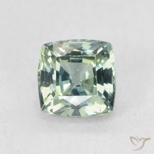 0.68ct 天然 青色 蓝宝石, 软垫, VVS-VS