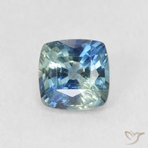 0.71ct 天然 青色 蓝宝石, 软垫, VS