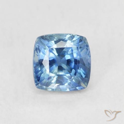 0.57ct 天然 浅蓝色 蓝宝石, 软垫, VVS-VS