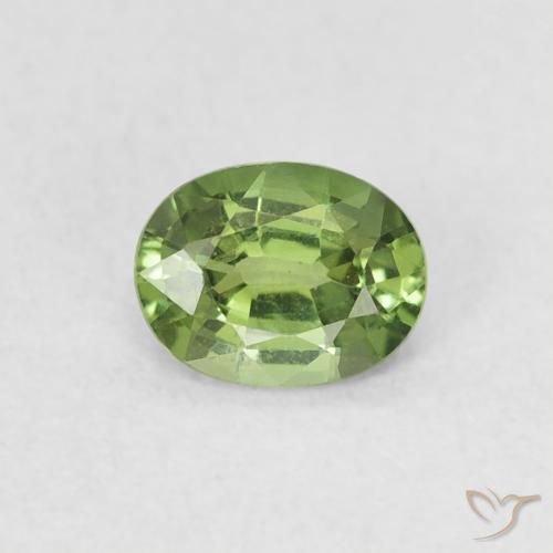 0.45ct 天然 中绿色 蓝宝石, 椭圆形, VS