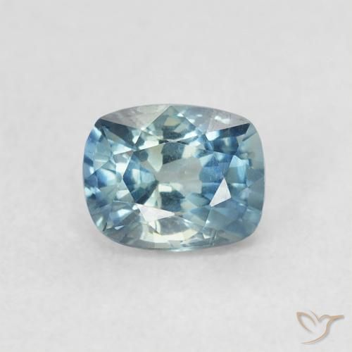 0.61ct 天然 青色 蓝宝石, 软垫, VVS-VS