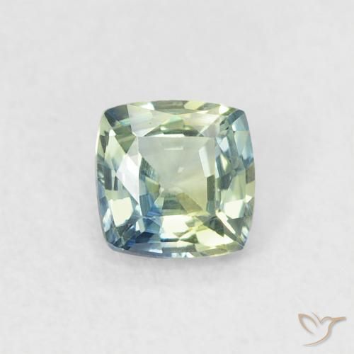 0.43ct 天然 青色 蓝宝石, 软垫, VVS-VS