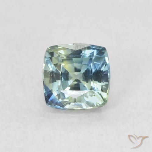0.56ct 天然 青色 蓝宝石, 软垫, VVS-VS