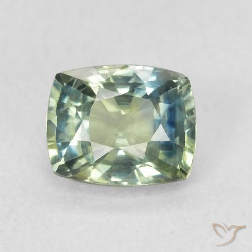 0.78ct 天然 青色 蓝宝石, 软垫, VS