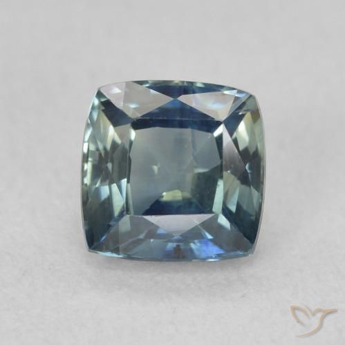 0.87ct 天然 青色 蓝宝石, 软垫, VS