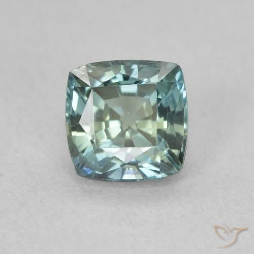0.67ct 天然 青色 蓝宝石, 软垫, VS