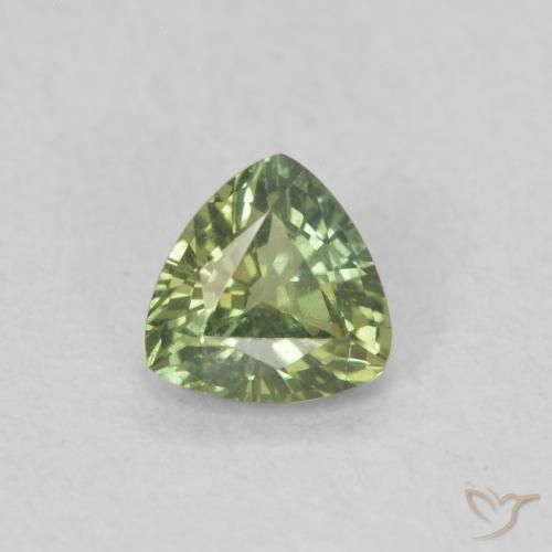 0.36ct 天然 深绿色 蓝宝石, 胖三角形, VVS-VS
