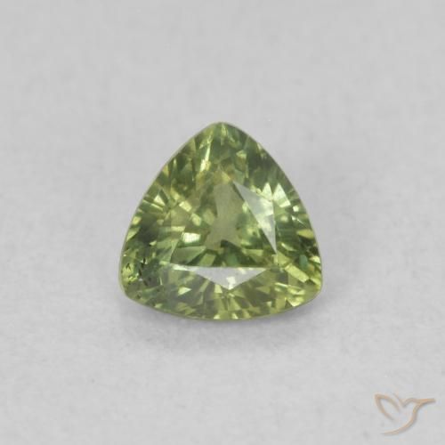0.35ct 天然 森林绿 蓝宝石, 胖三角形, VVS-VS