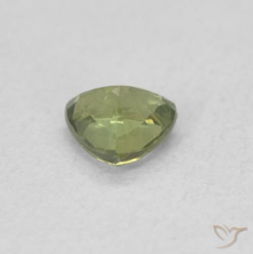 0.35克拉天然蓝宝石，胖三角形，VVS-VS
