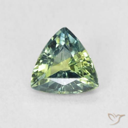 0.56ct 天然 彩色 蓝宝石, 胖三角形, VVS