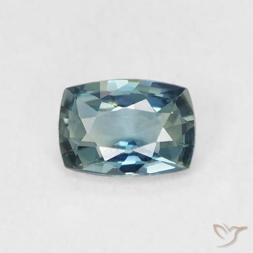 0.67ct 天然 青色 蓝宝石, 软垫, VVS