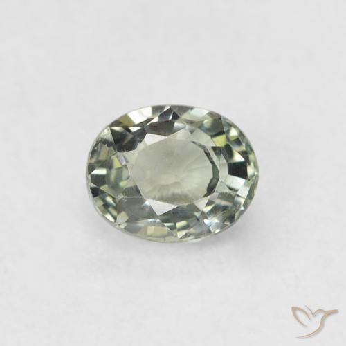 0.56ct 天然 中绿色 蓝宝石, 椭圆形, VVS-VS