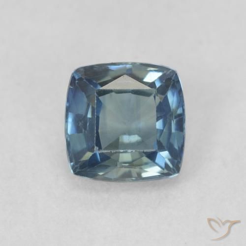 0.61ct 天然 青色 蓝宝石, 软垫, VVS-VS
