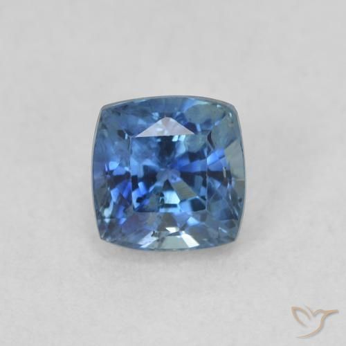 0.57ct 天然 海军蓝 蓝宝石, 软垫, VS