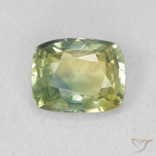 0.73ct 天然 浅森林绿 蓝宝石, 软垫, VVS-VS