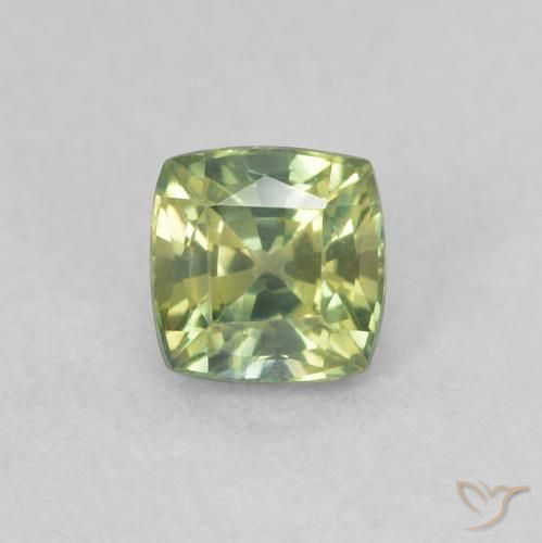 0.54ct 天然 中绿色 蓝宝石, 软垫, VVS-VS