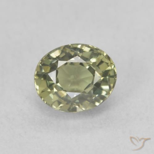 0.70ct 天然 浅绿色 蓝宝石, 椭圆形, VVS