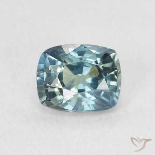 0.72ct 天然 青色 蓝宝石, 软垫, VVS-VS
