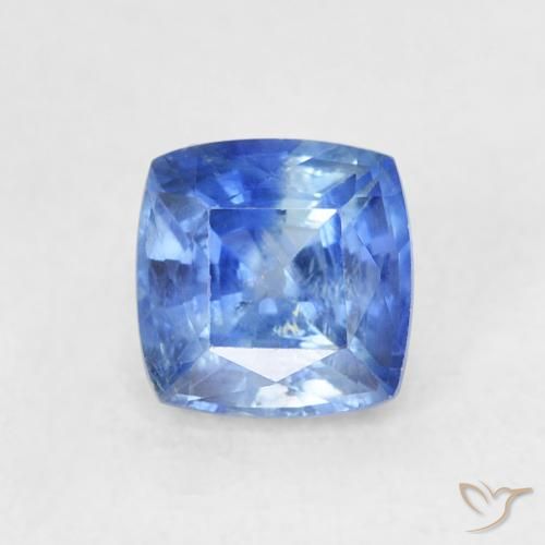 0.86ct 天然 浅海军蓝 蓝宝石, 软垫, VS-SI